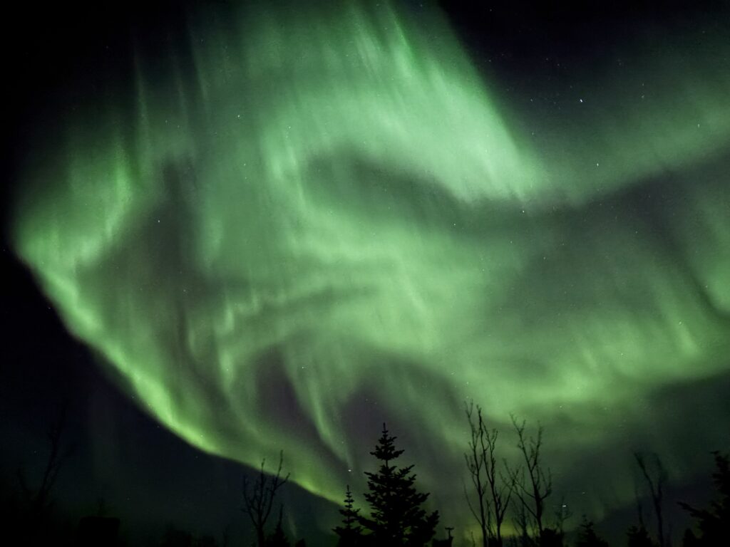 道中のオーロラ４