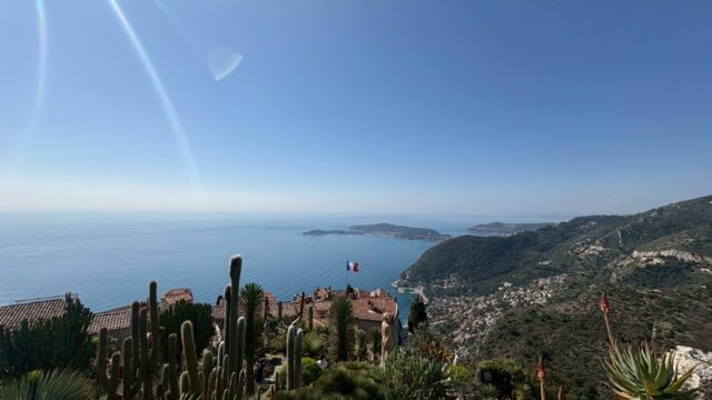 エズの植物園からの景色