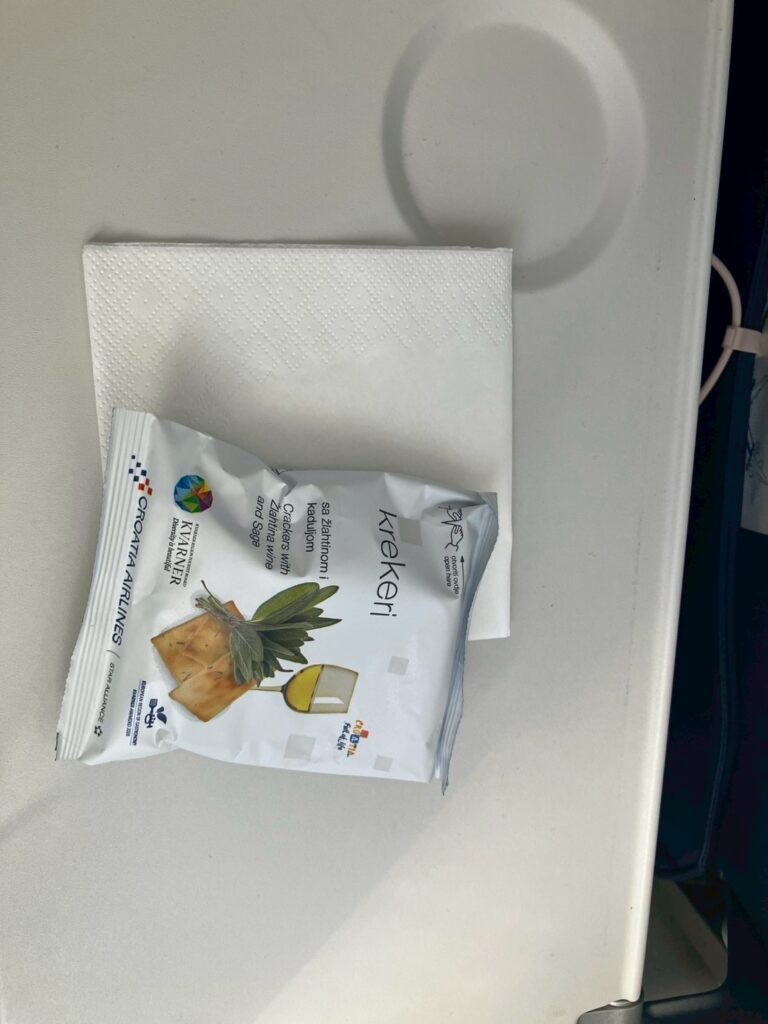 クロアチア航空のクラッカー