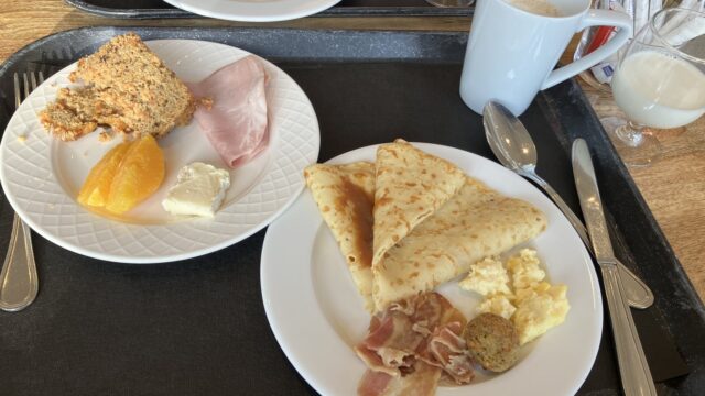 Mercure Mont-Saint-Michelの朝食ビュッフェ