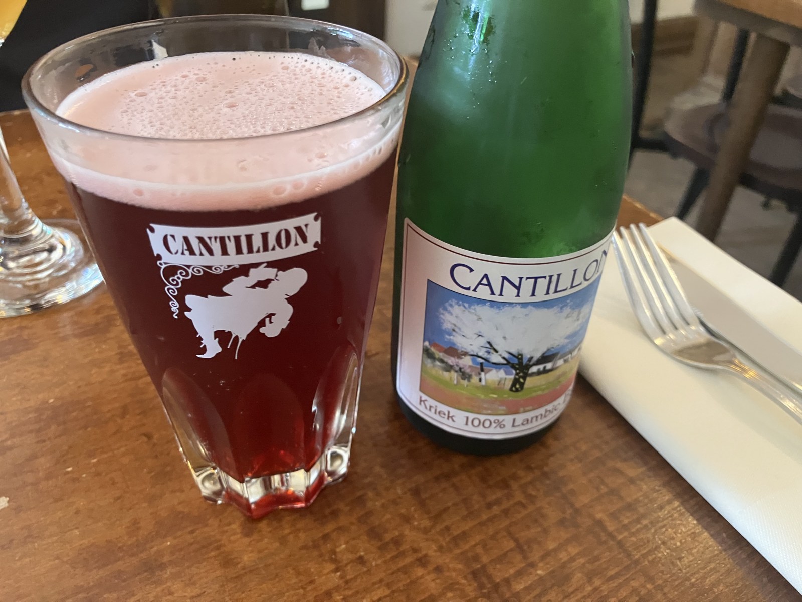 Cantillonのクリーク（さくらんぼのビール）